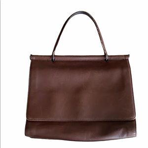 Vintage Coach Whitney Brown Leather Satchel Bag